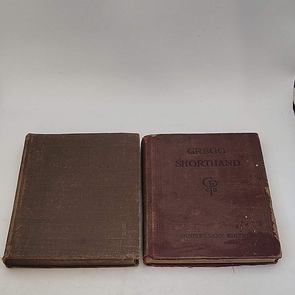 Vintage 1929 & 1930 Gregg Shorthand Books